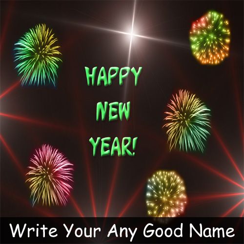 2021 New Year Wishes Writing Your Name - Name Create Cards